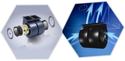 獨(dú)創(chuàng)的單電機(jī)雙風(fēng)道離心風(fēng)機(jī)
